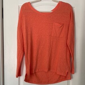 Old Navy Bright Coral Long Sleeve Top